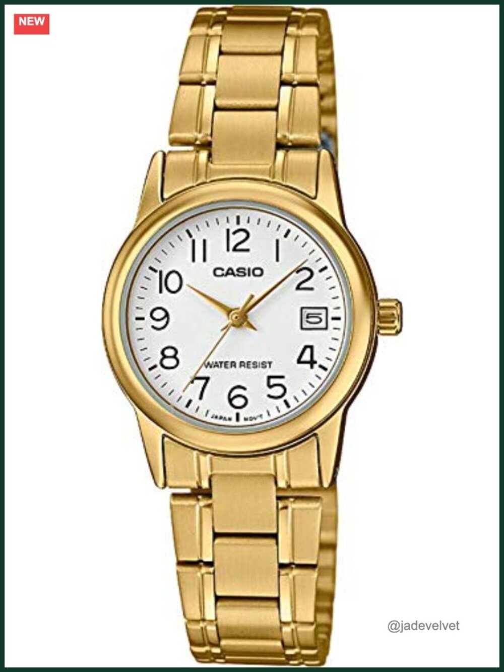 Casio Women's Analog Watch Stainless Steel Bracelet Date Easy Reader
